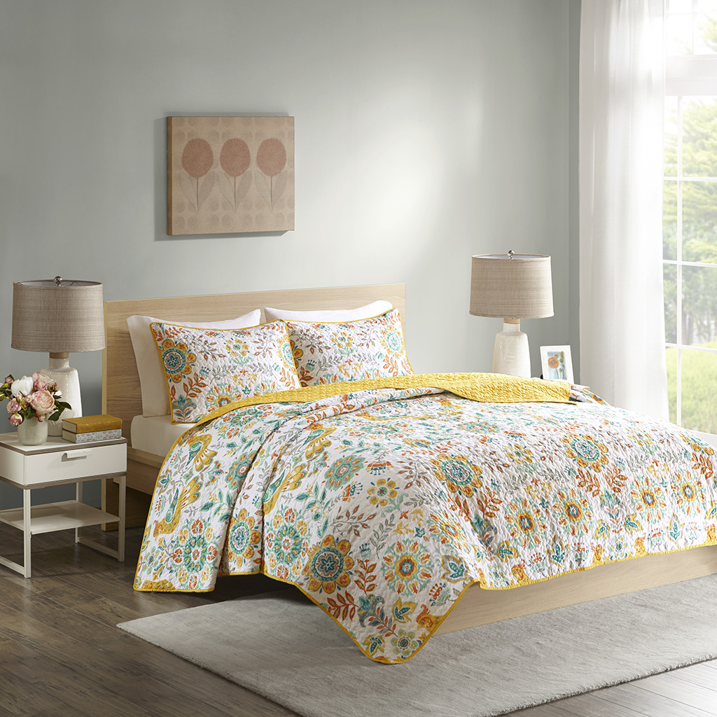 

Home Essence - Tina Coverlet Mini Set - Multi - Full/Queen