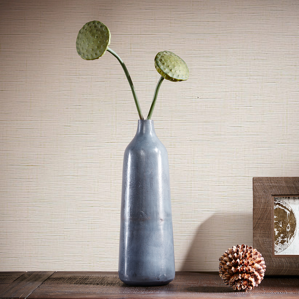 

INK+IVY - Bracken Modish Decorative Vase - Blue/Grey - Large