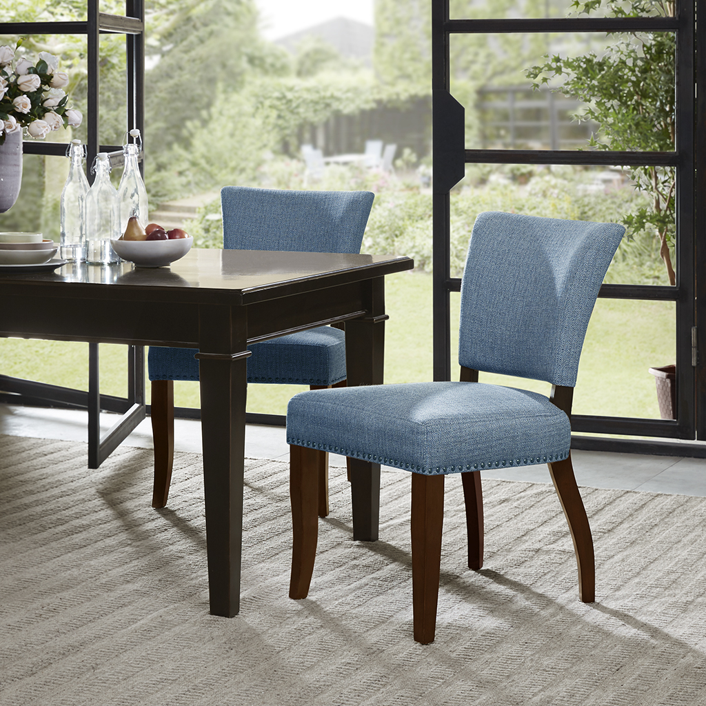 

Madison Park - Dawson Side Dining Chair (Set of 2) - Blue - See below