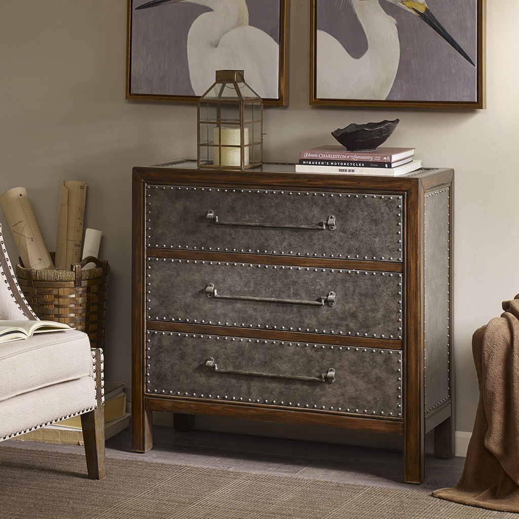 

Madison Park - Tracer 3 Drawer Chest - Brown Multi/Walnut - See below