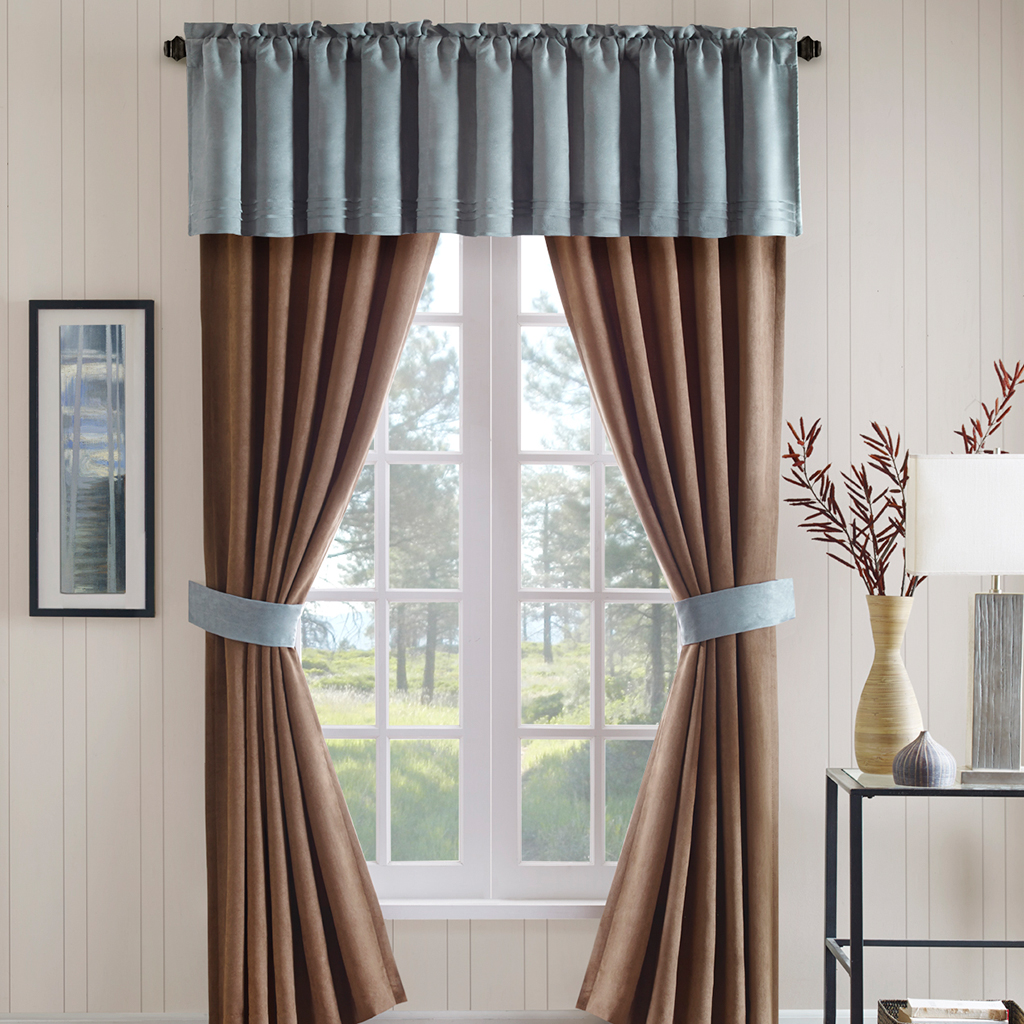 

Avenue 8 - Loreto Blue Valance - Blue - See below