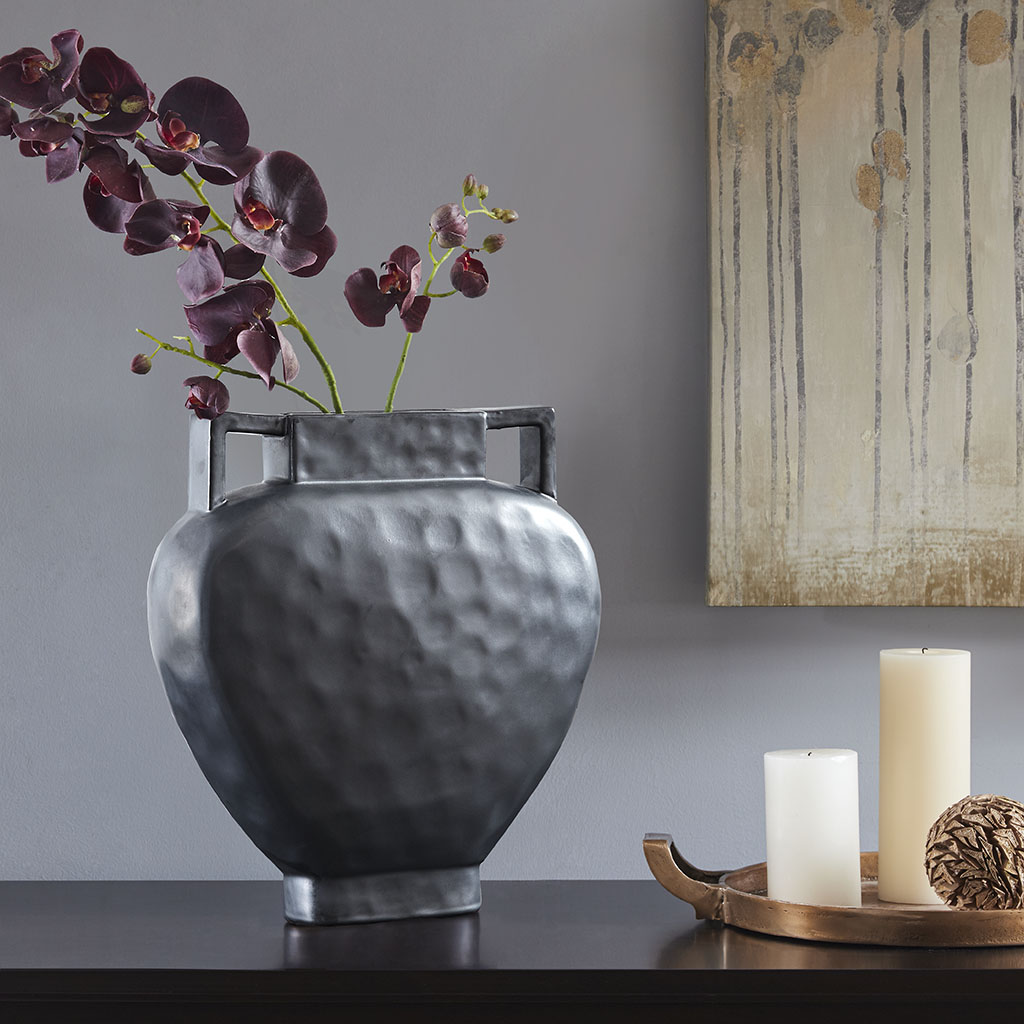 

Madison Park - Brighton Vase - Dark Gray - See below