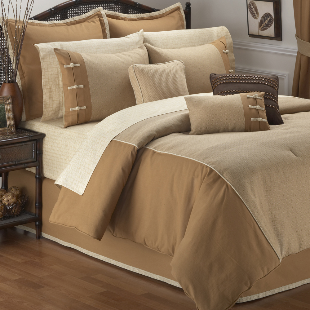 

Avenue 8 - Dunaire Comforter Set - Khaki - Queen