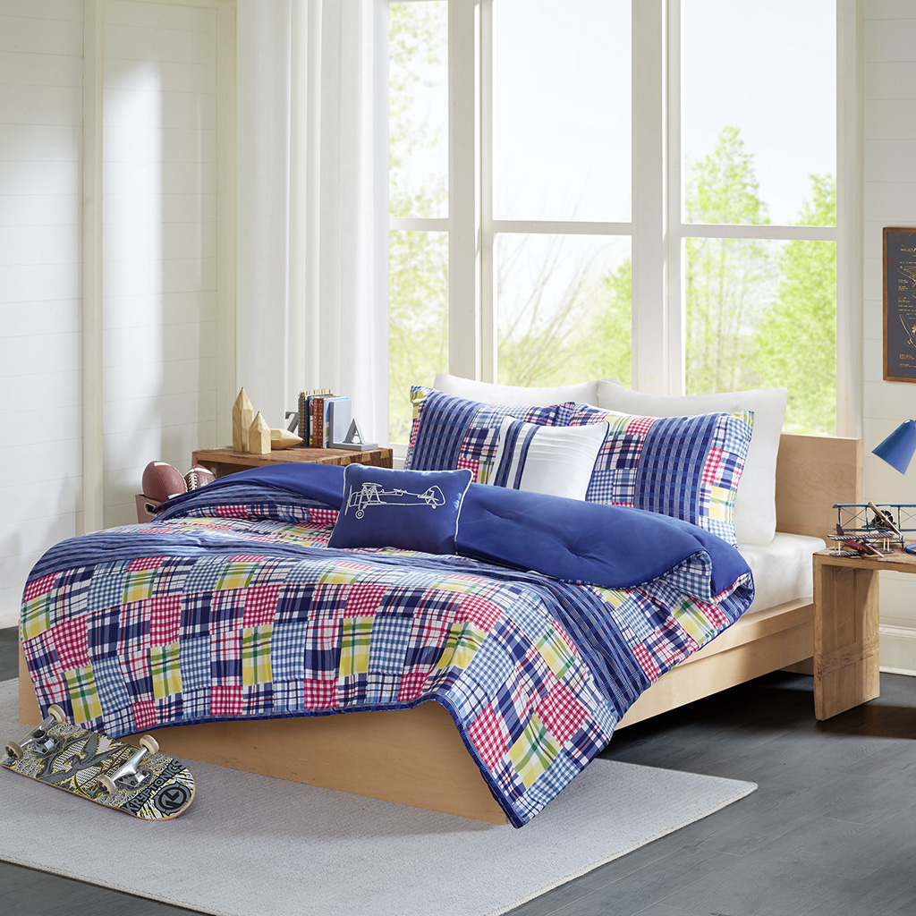 

Mi Zone - Cape Cod Comforter Set - Blue - Full