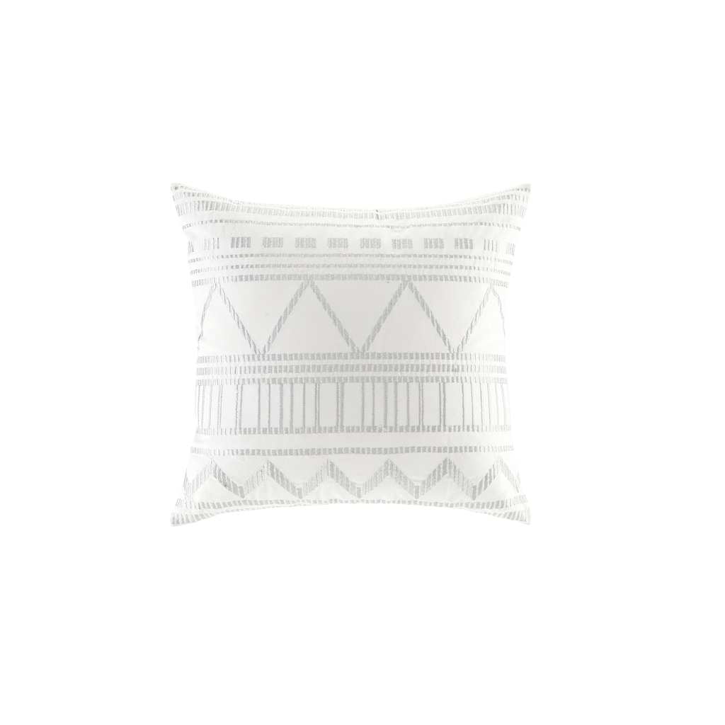 

INK+IVY - Ava Embroidered Decorative Pillow - White - 20x20