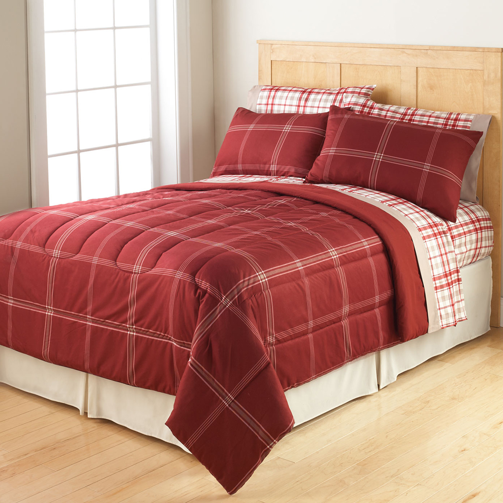 

Comfort Classics - MS Cozy Comforter Mini Set Comforter Mini Set - Red - King