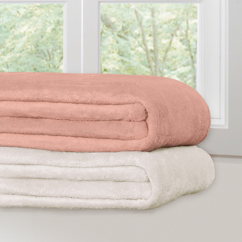 

Premier Comfort - Coral Fleece Blanket Fleece Blanket - Pink - See below