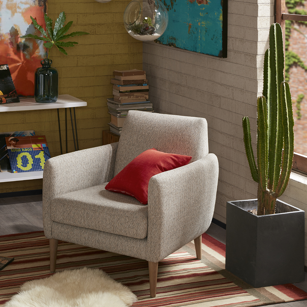 

INK+IVY - Davey Accent Chair - Sand/Brown - See below