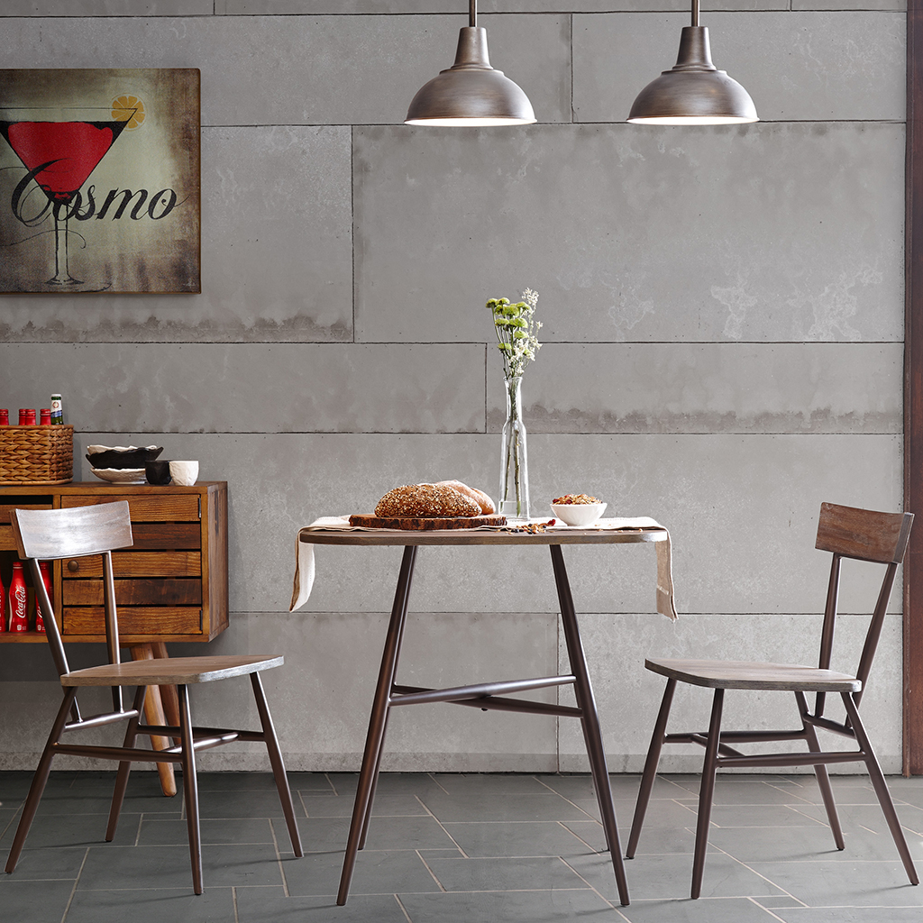 

INK+IVY - Cafe Dining Chair (Set of 2) - Dark Grey/Bronze - See below