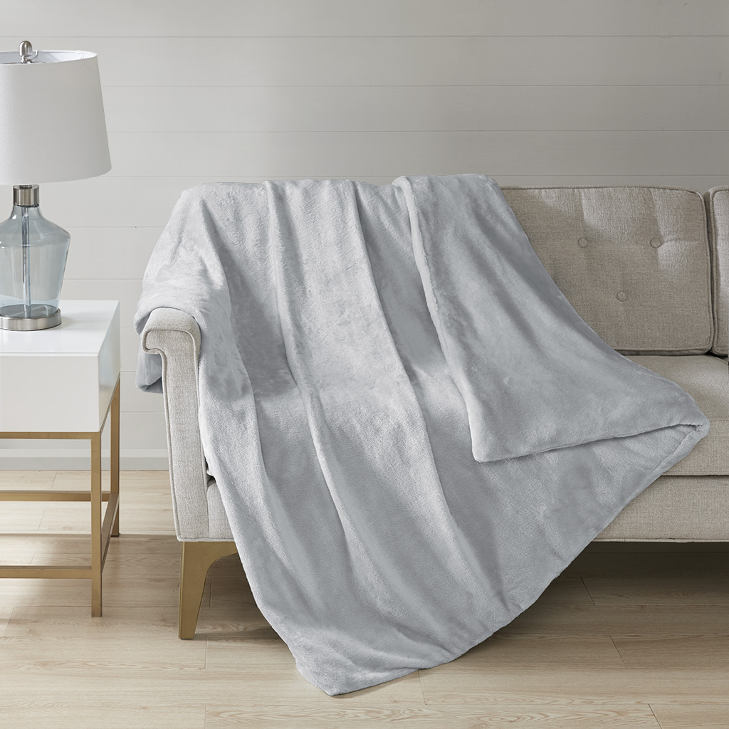 

Sleep Philosophy - Plush Weighted Blanket - Grey - 60x70"-12lbs