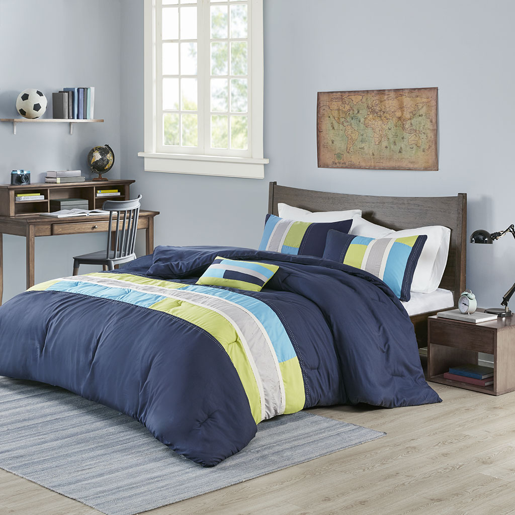 

Mi Zone - Pipeline Comforter Set - Navy - King/Cal King