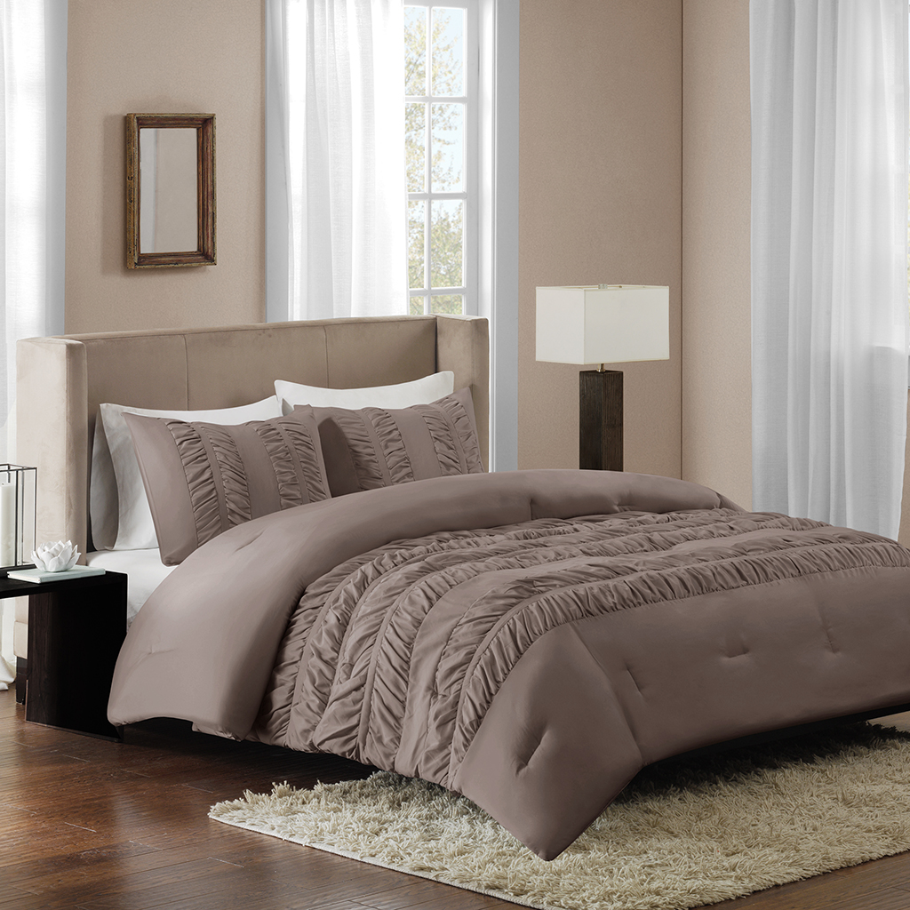 

Avenue 8 - Deanna Comforter Mini Set - Brown - King