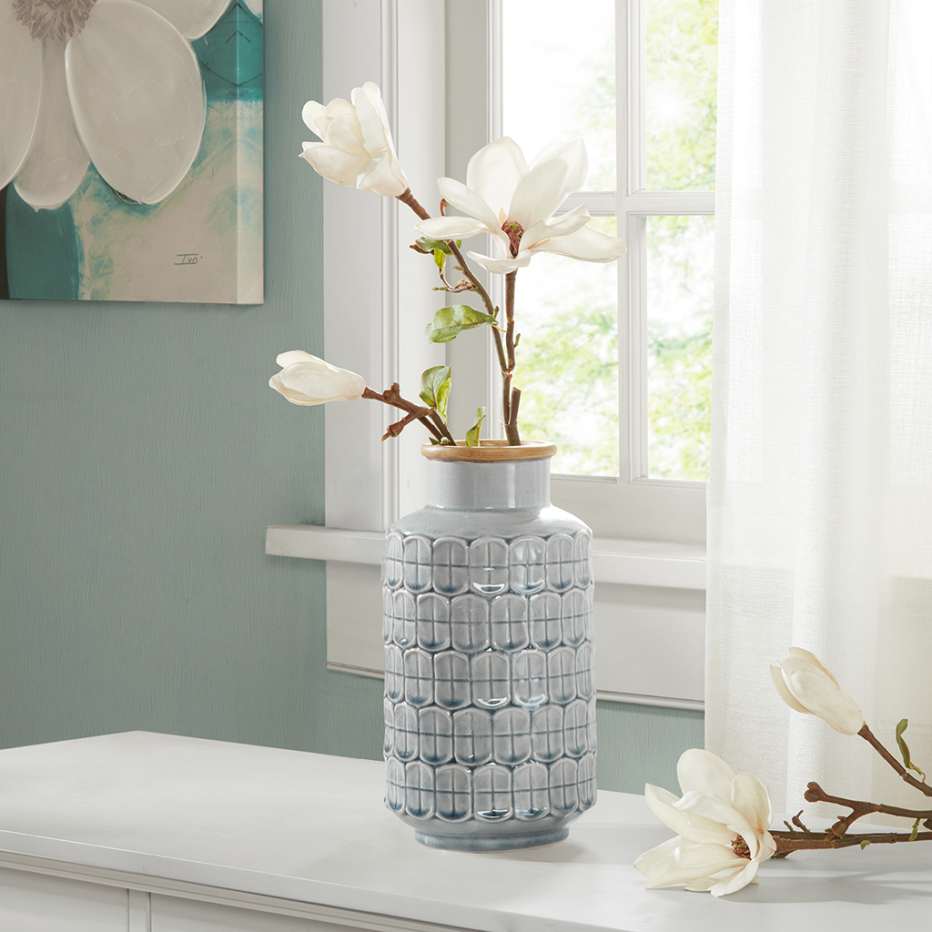 

Madison Park - Averly Modernist Decorative Vase - Grey - See below