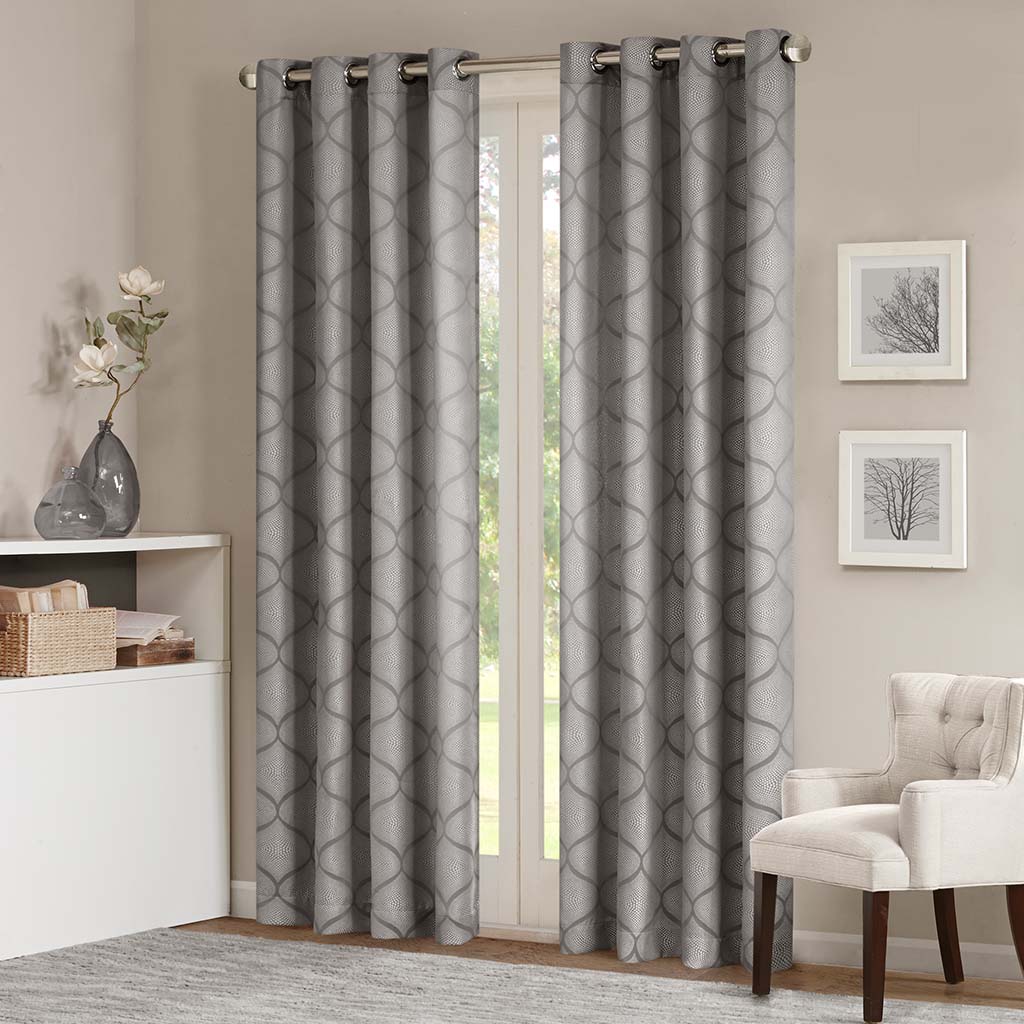 

Madison Park - Amara Window Panel - Grey - 95" Panel