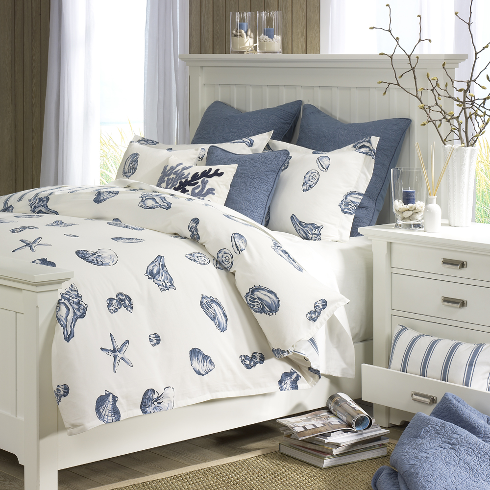 

Harbor House - Beach House 3 Piece Duvet Cover Set - Blue - King