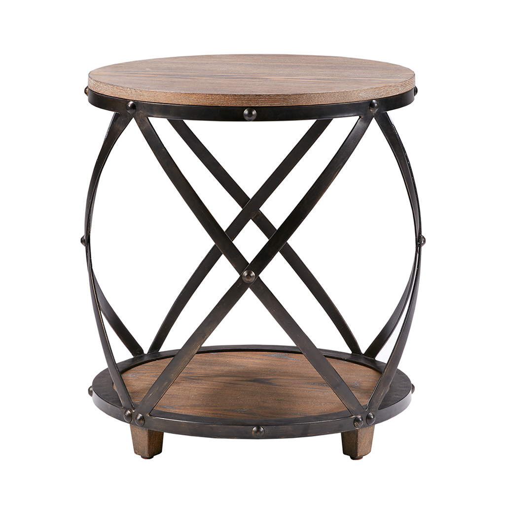 

Madison Park - Cirque Bent Metal Accent Table - Antique Bronze - See below