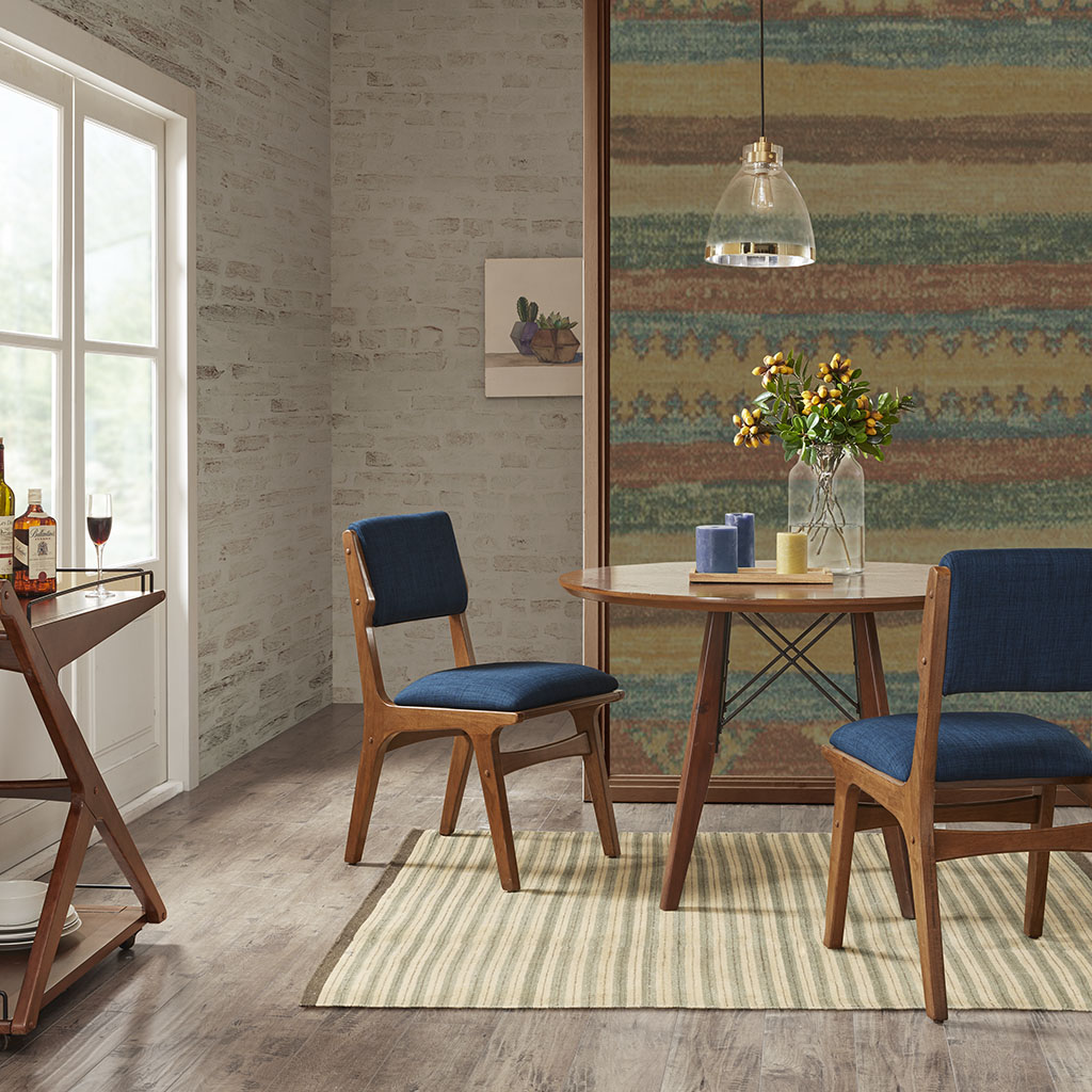 

INK+IVY - Rocket Dining Chair (Set of 2) - Blue - See below