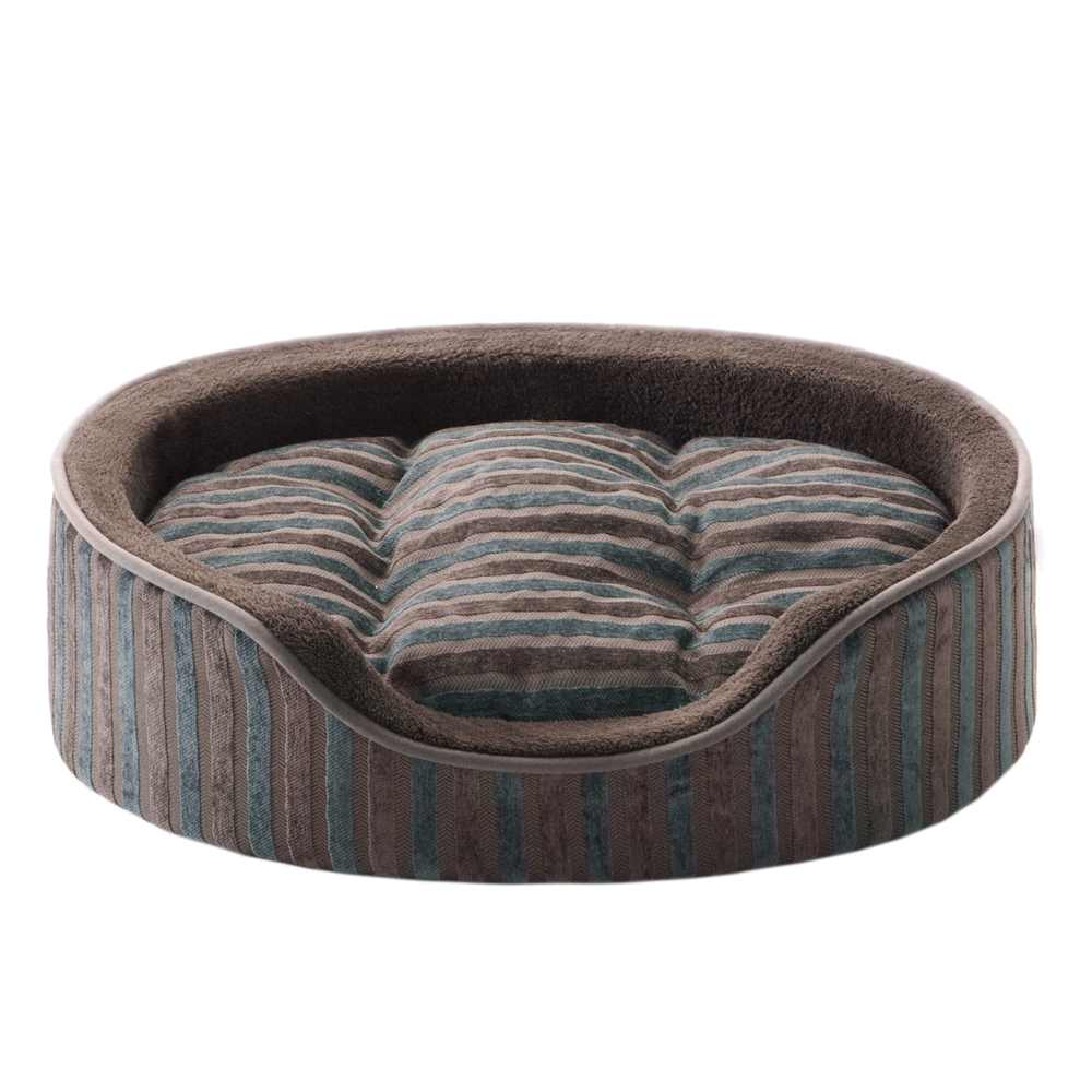 

Soft Touch - Dog Oval Cuddler Barone Jacquard Oval Cuddler with Cushion - Brown - 27x21
