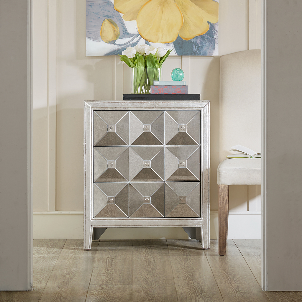 

Madison Park - Apothecary Chest - Grey - See below