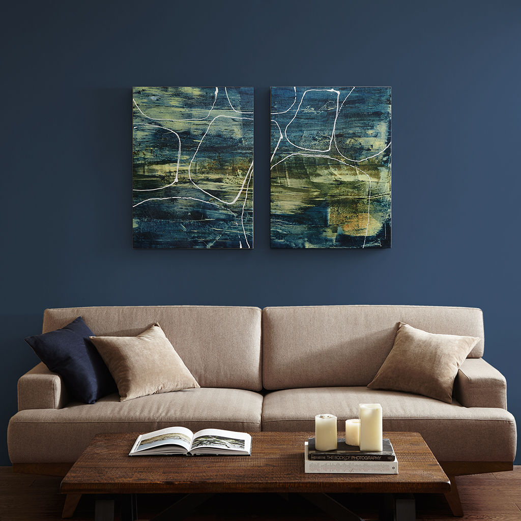 

INK+IVY - Cool Quarry 2 Piece Set Canvas - Blue - See below