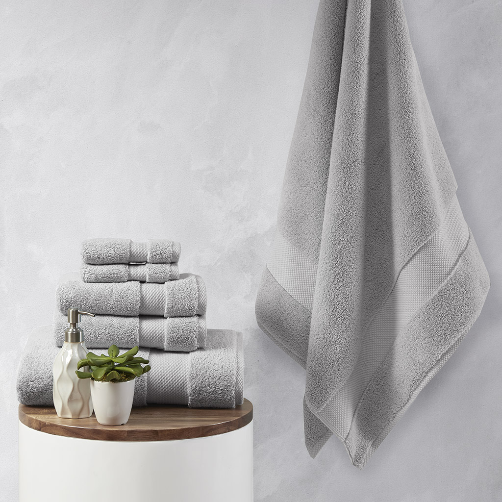

Madison Park Signature - Splendor 1000gsm 100% Cotton 6 Piece Towel Set - Grey - 30x58