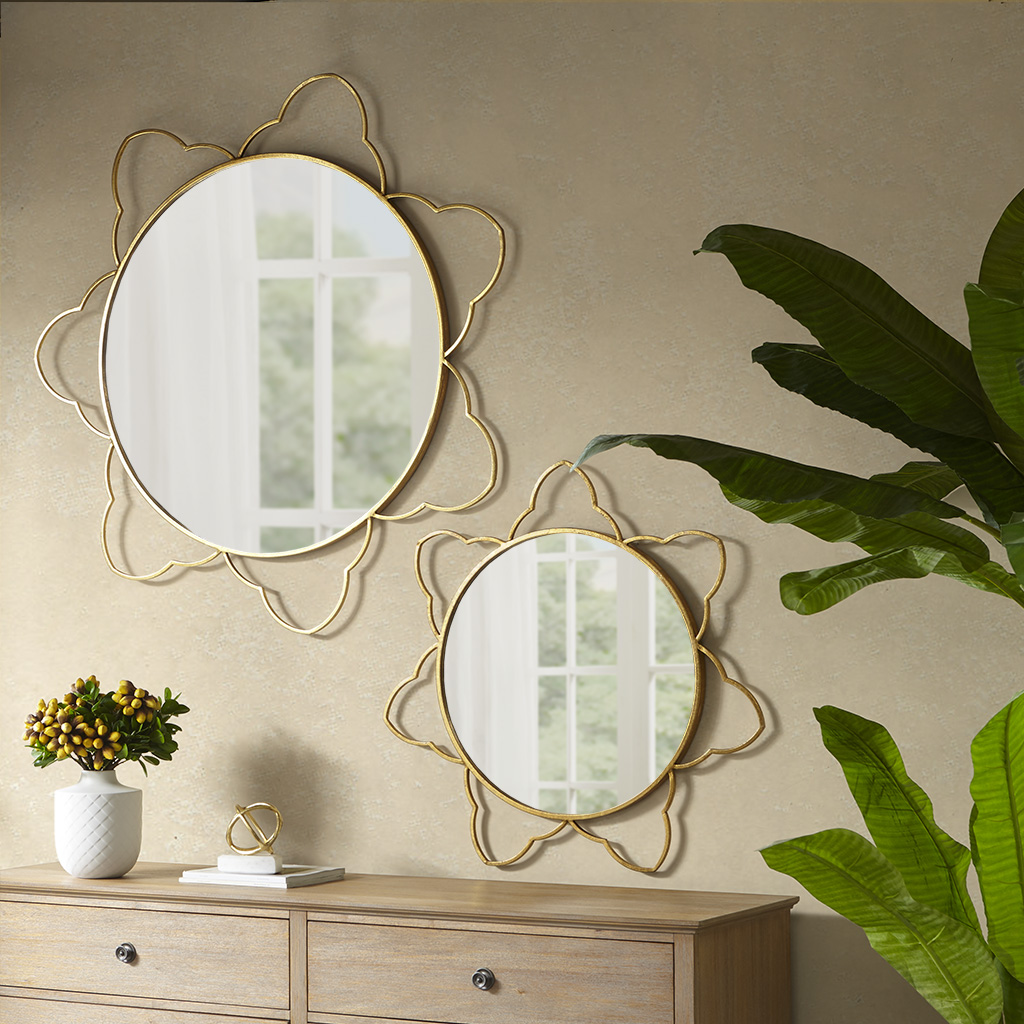 

Madison Park - Sienna Decor Mirror - Gold - Large