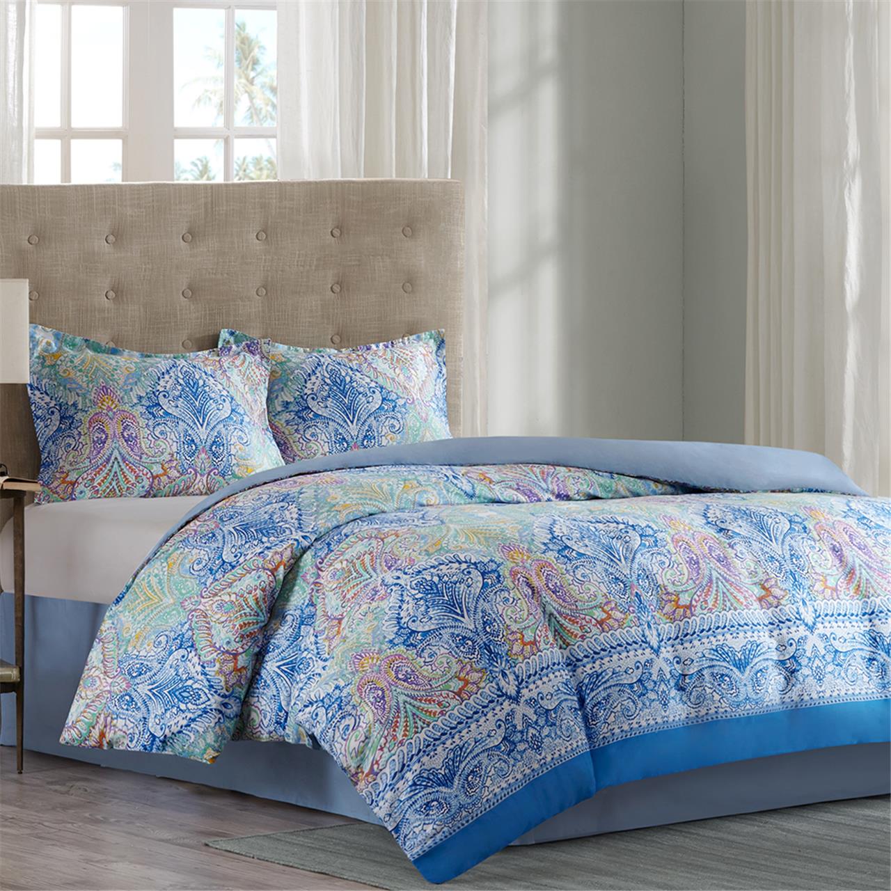 

Echo Design - Painted Paisley Comforter Set - Multi - Queen