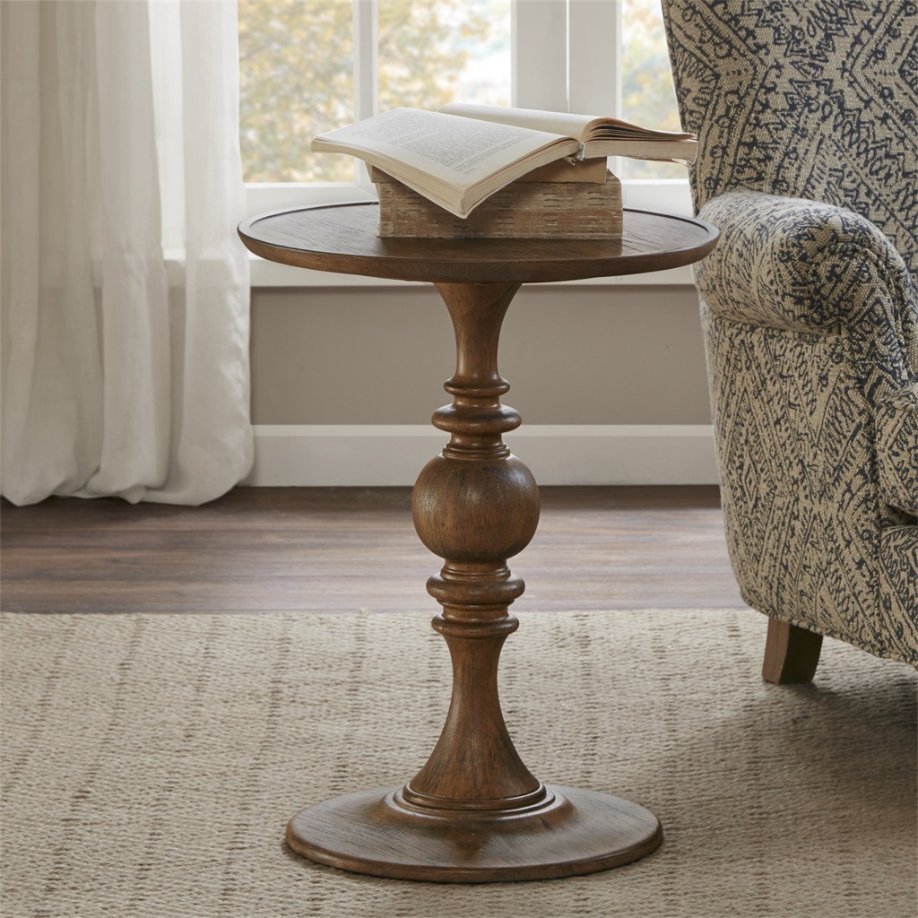 

Harbor House - Solano Turned Accent Table - Brown - See below