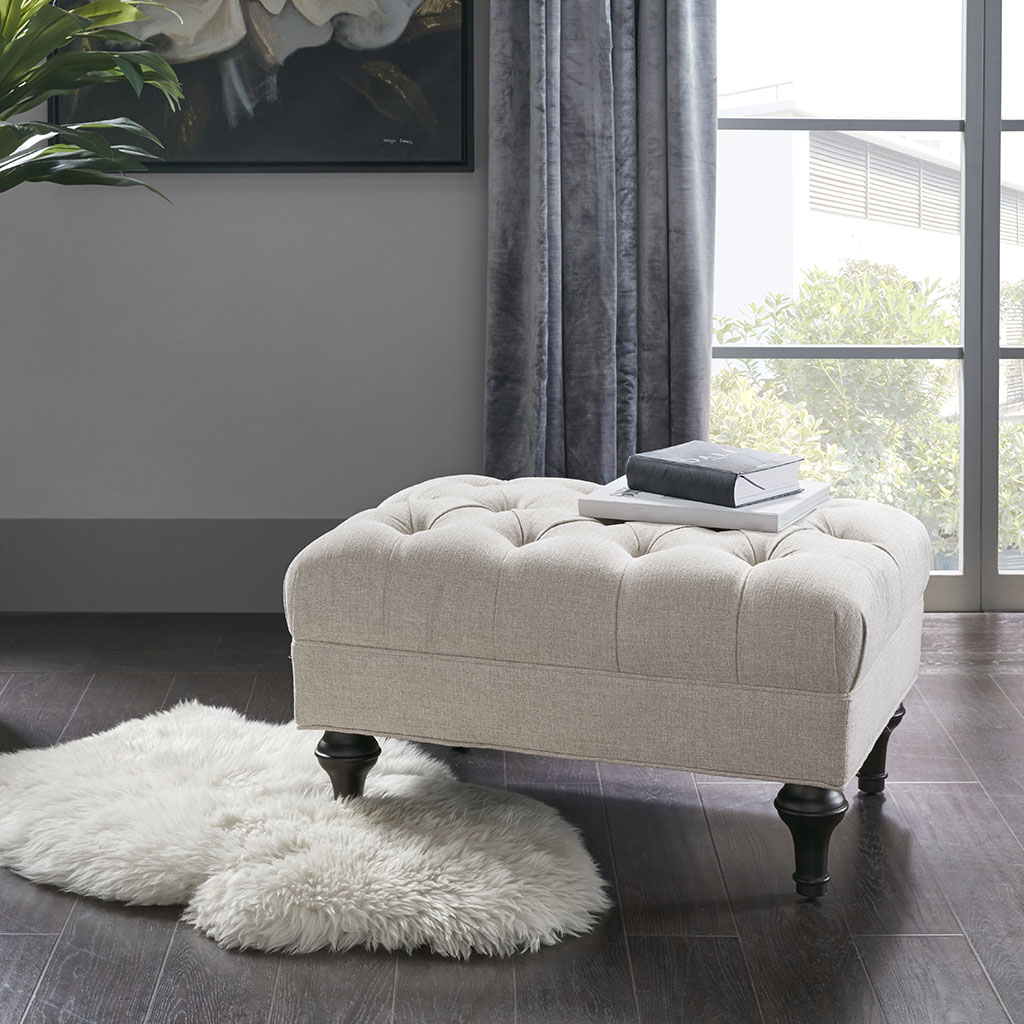 

Madison Park Signature - Chambor Ottoman - Natural - See below