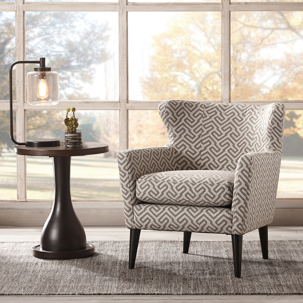 

Madison Park - Concetta Concave Club Chair - Grey - See below