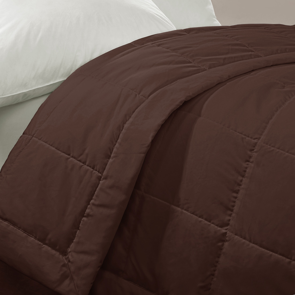 

Comfort Classics - Essential Home Microfiber Blanket - Brown - Full/Queen