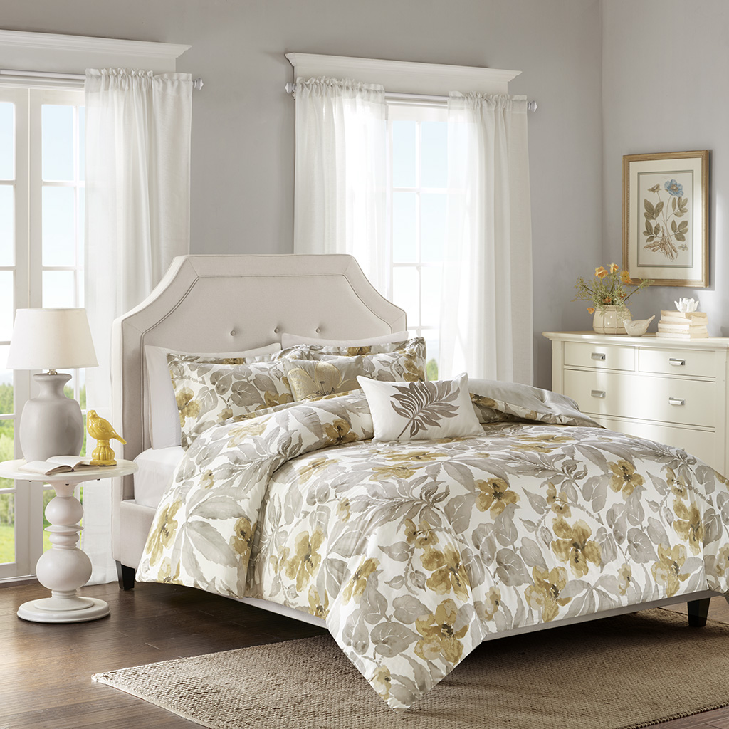 

Harbor House - Gabrielle 5 Piece Cotton Duvet Set - Multi - King