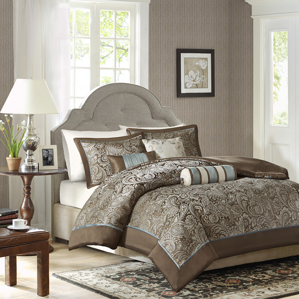 

Madison Park - Aubrey 6 Piece Duvet Cover Set - Blue - Full/Queen