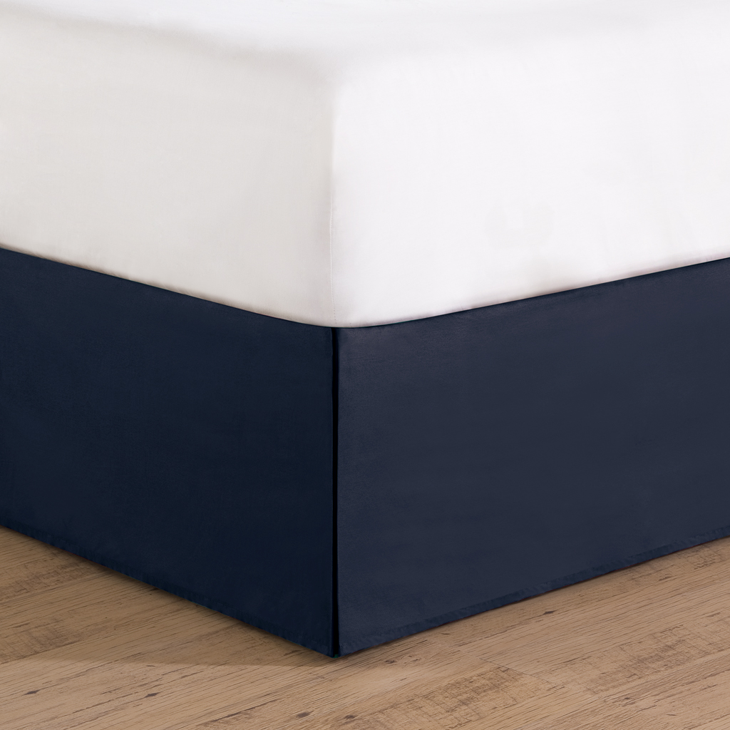 

Main Street - NAH Bedskirt 350tc Sateen Bed Skirt - Navy - King
