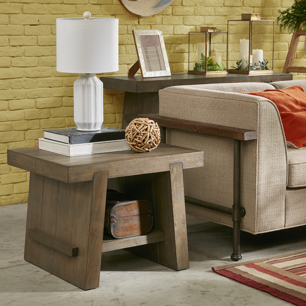 

INK+IVY - Westwood End Table - Reclaimed Grey - See below