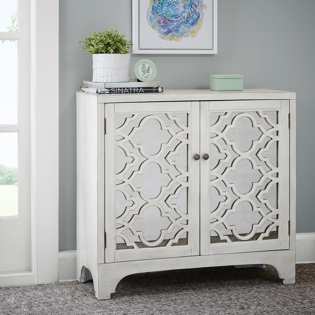 

Madison Park - Verona Lattice Accent Chest - Cream - See below