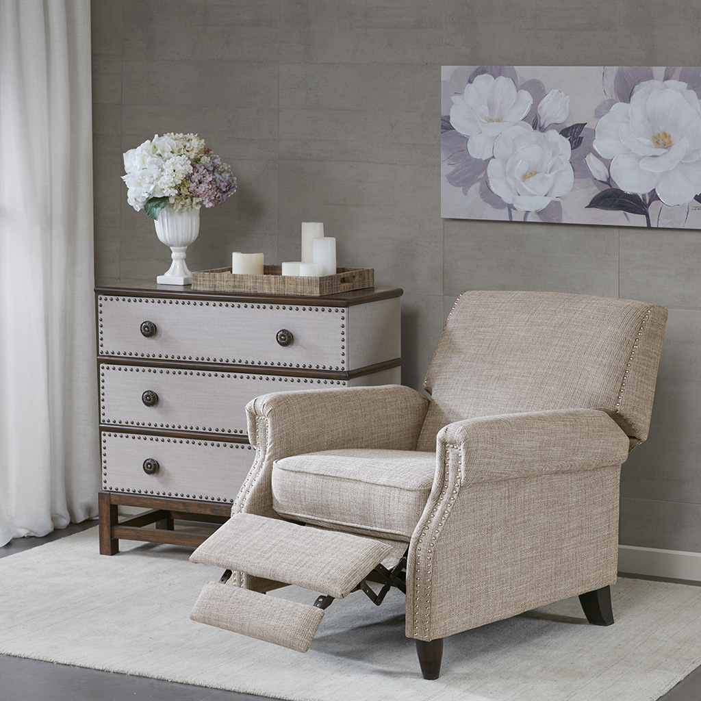 

Madison Park - Julian Push Back Recliner - Sand - See below