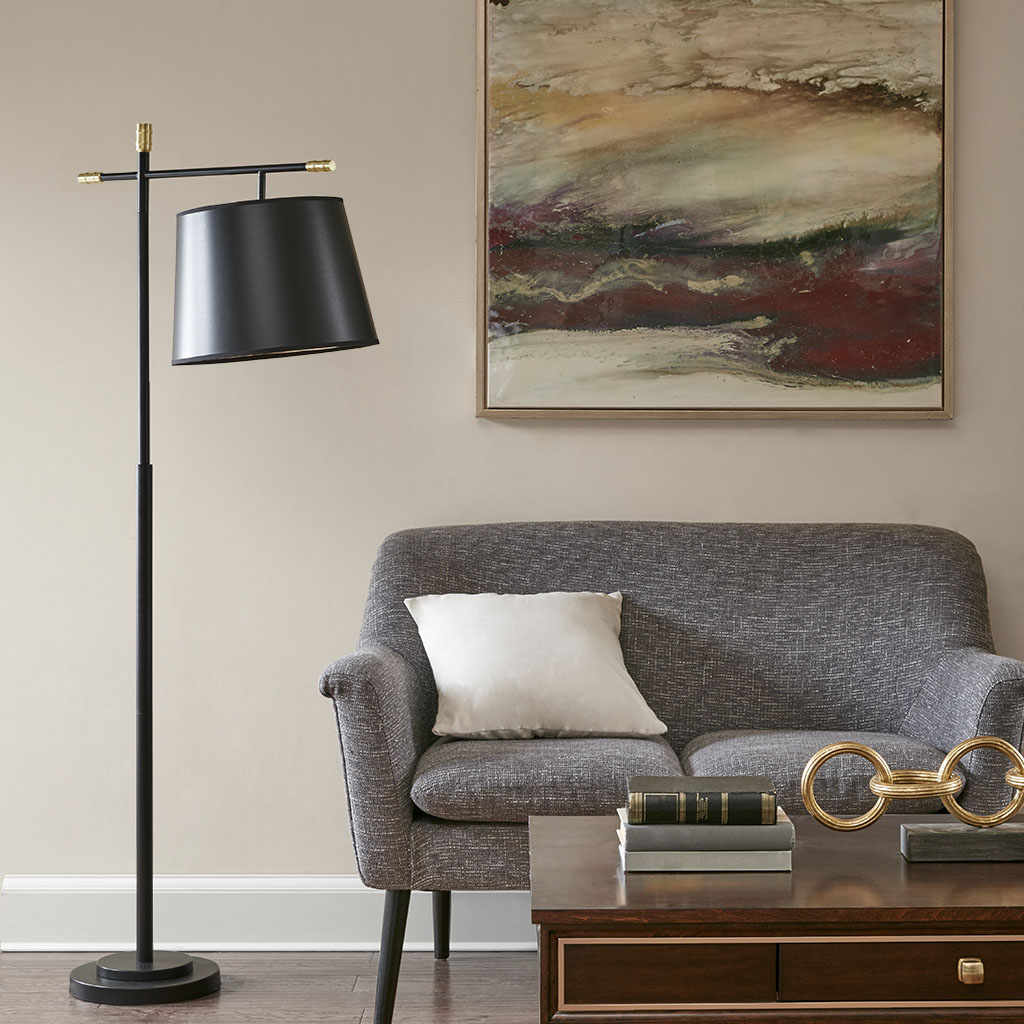 

Madison Park - Webster Floor lamp - Black - See below