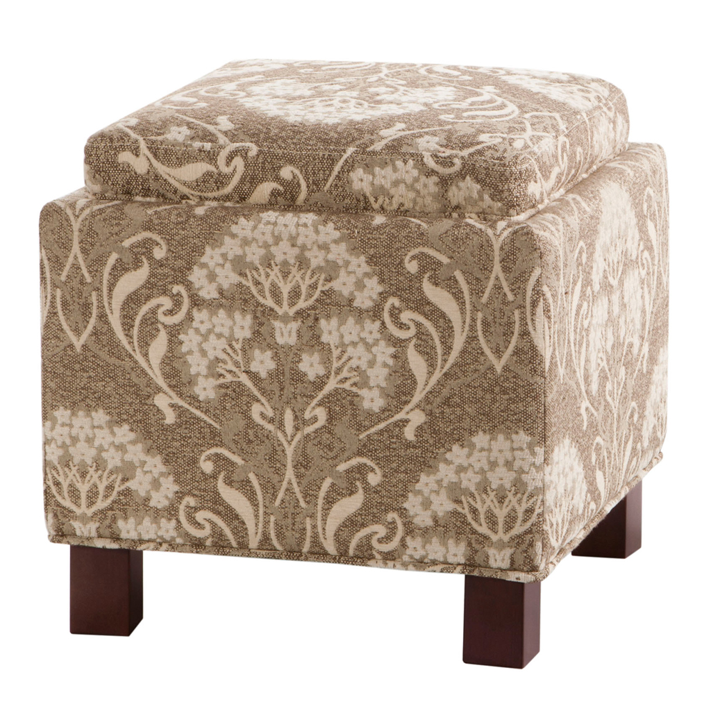 

Madison Park - Shelley Square Storage Ottoman with Pillows - Taupe - See below