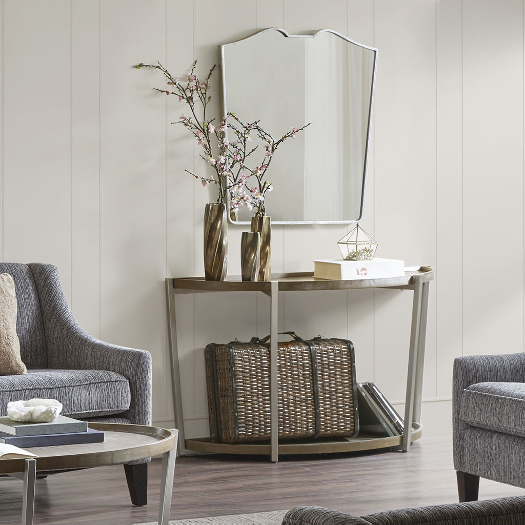 

Madison Park - Solace Console Table - Grey - See below