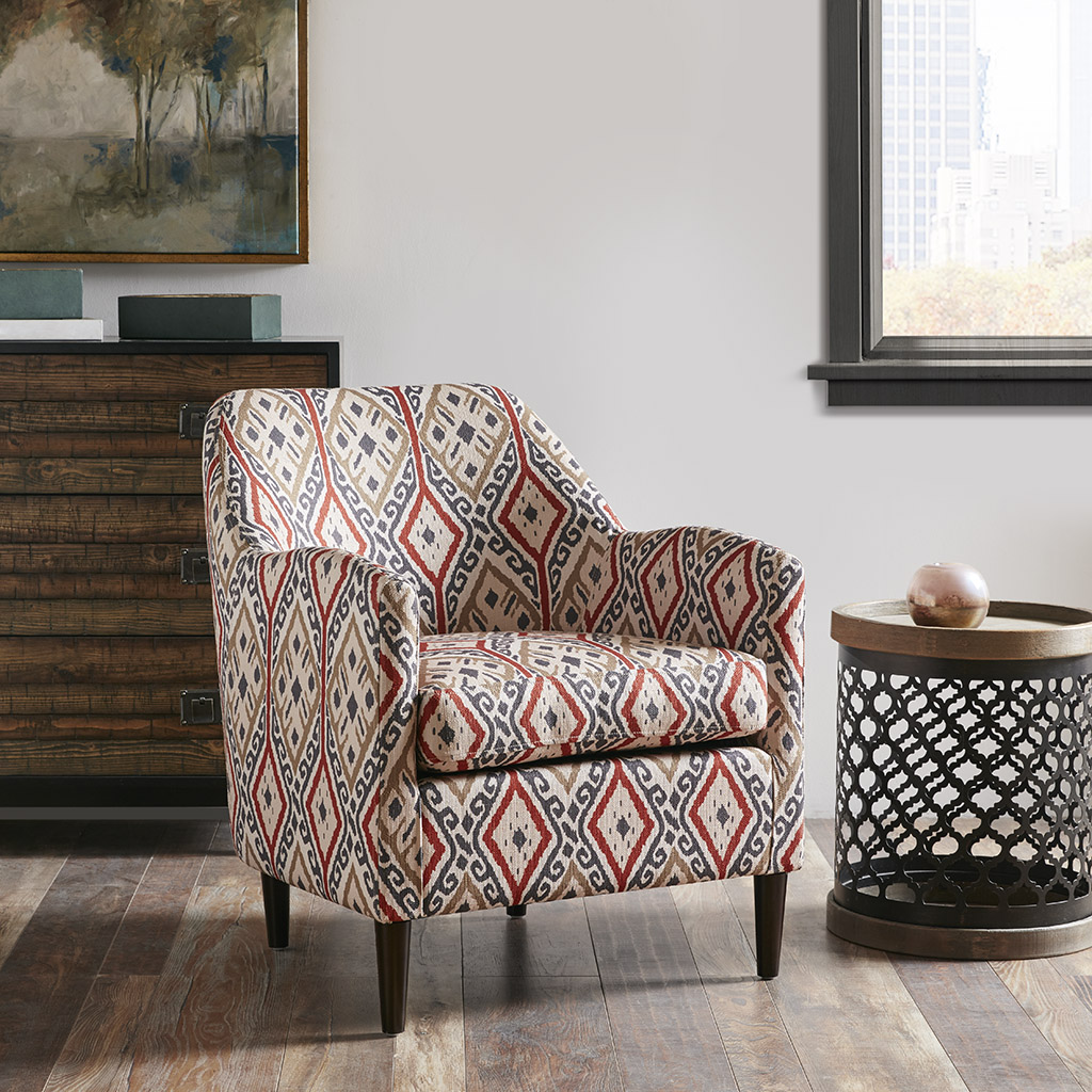 

Madison Park - Madison Park Laurel Accent chair - Brown Multi - See below