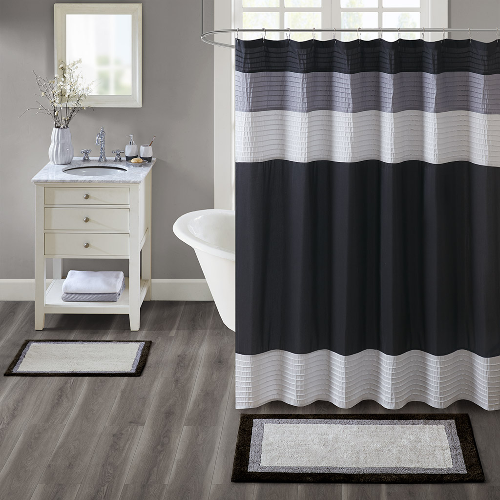 

Madison Park - Amherst Cotton Tufted Bath Rug - Black - 20x30