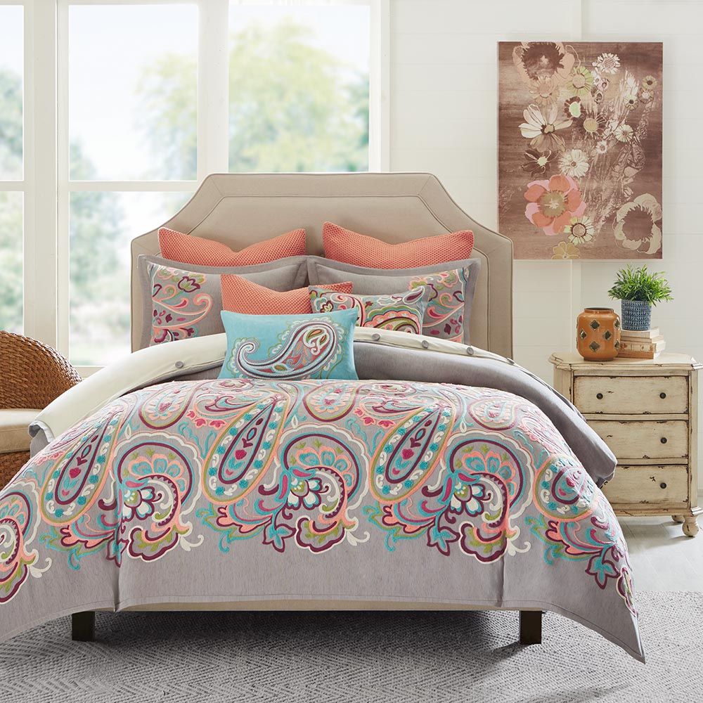 

Hampton Hill - Persian Paisley Comforter Set - Multi - King