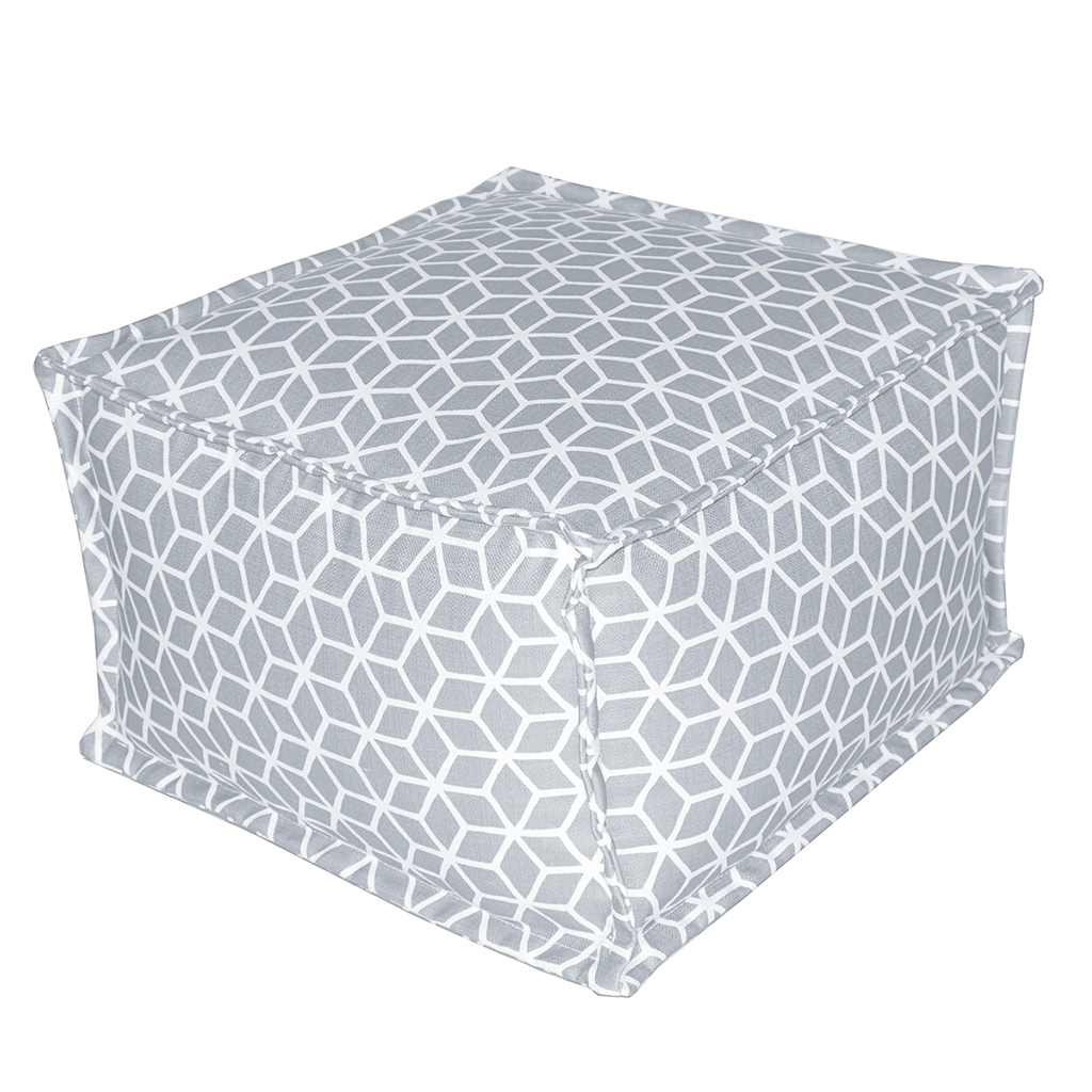 

Madison Park - Anaei Square Poof - Grey - See below
