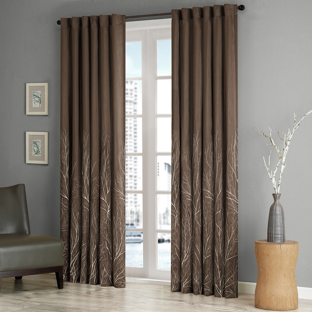 

Madison Park - Andora Window Panel - Chocolate - 108" Panel