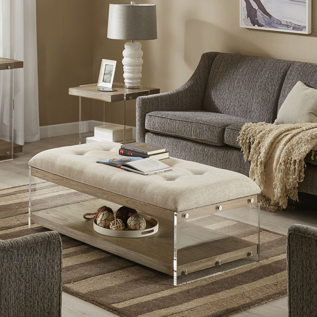 

Madison Park - Maya Coffee Table - Cream - See below