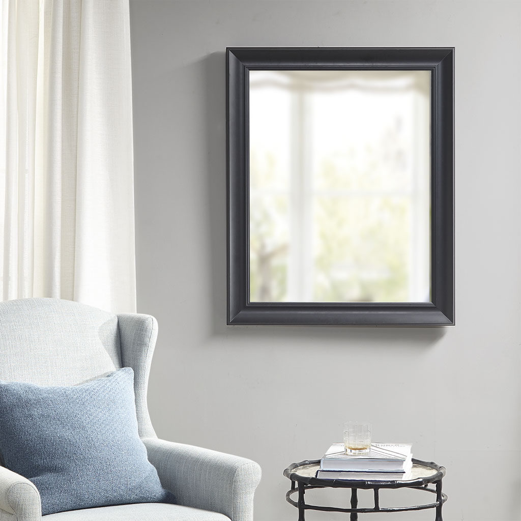 

Martha Stewart - Jefferson Rectangle Accent Mirror - Black - See below