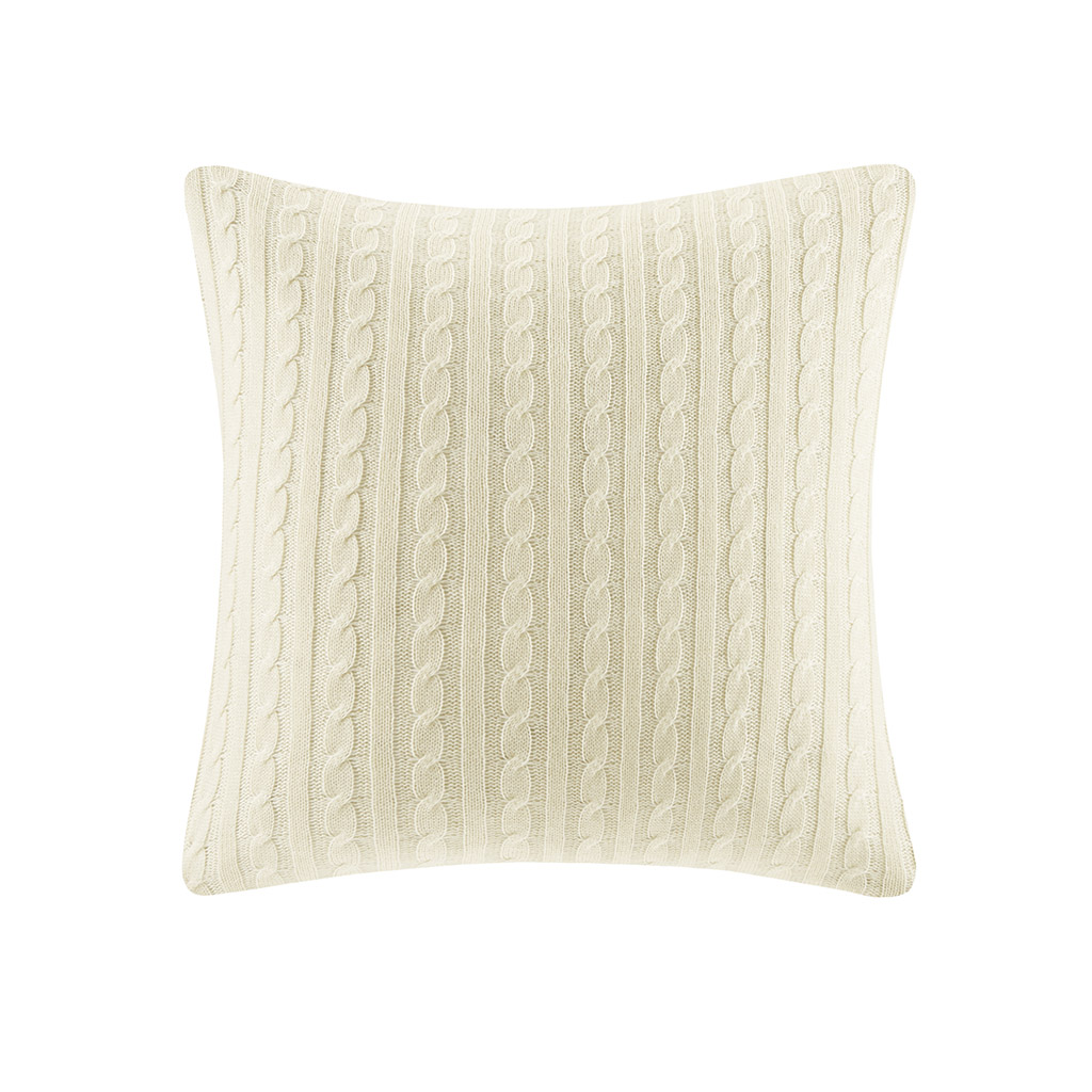 

Woolrich - Buckley Cable Knit Euro Sham Ivory - Ivory - 26x26