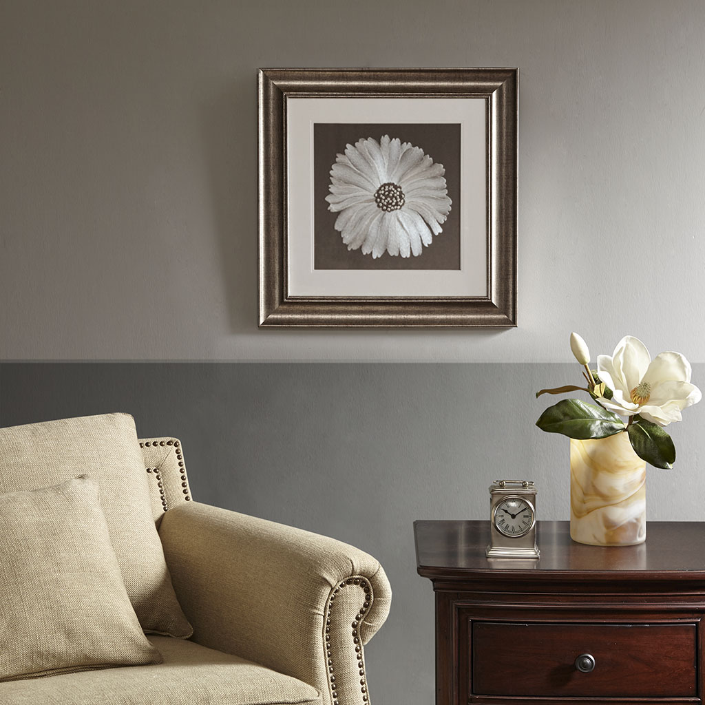 

Harbor House - Bloom Decorative Embroidery Wall Art Flower - Brown - See below