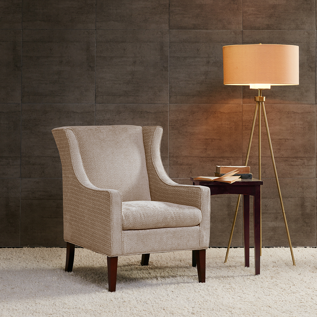 

Madison Park - Addy Wing Chair - Cream - See below